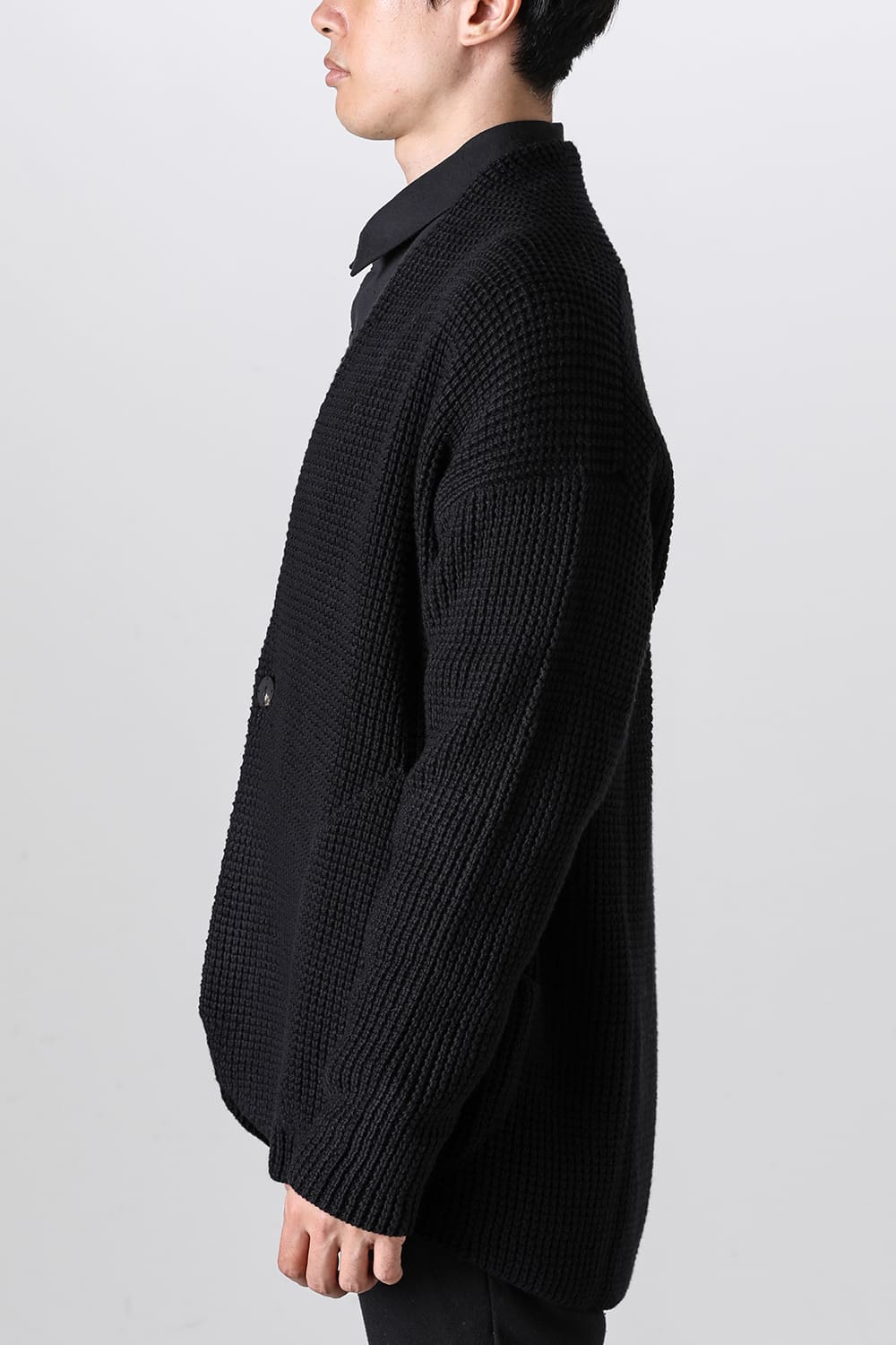Knit cardigan cotton / cashmere Black