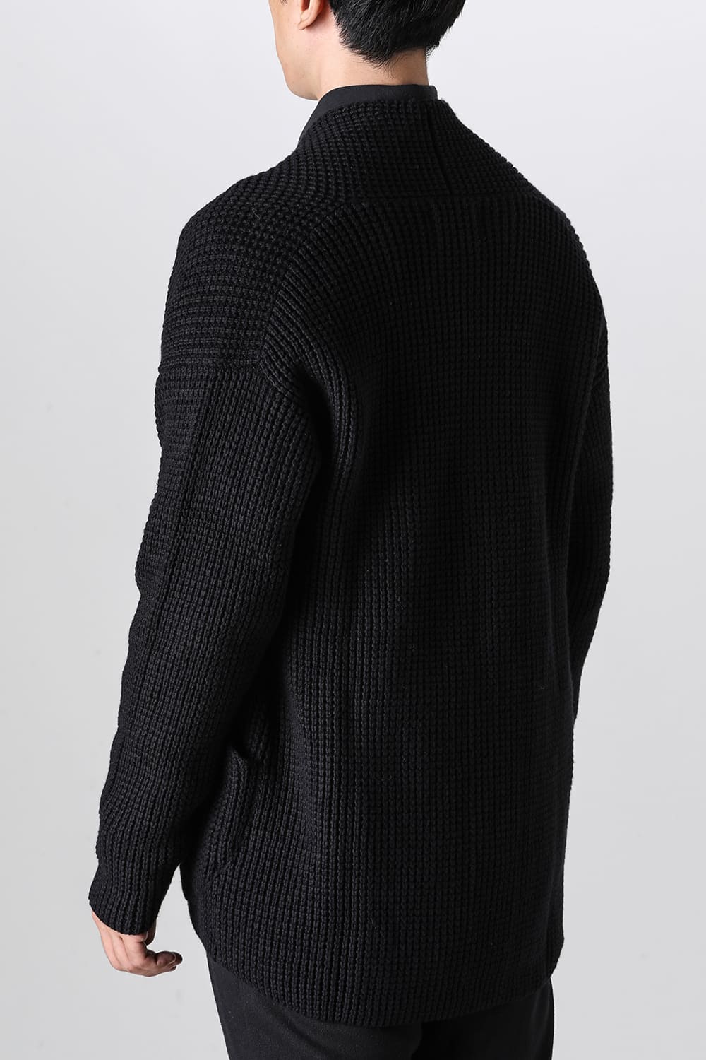 Knit cardigan cotton / cashmere Black