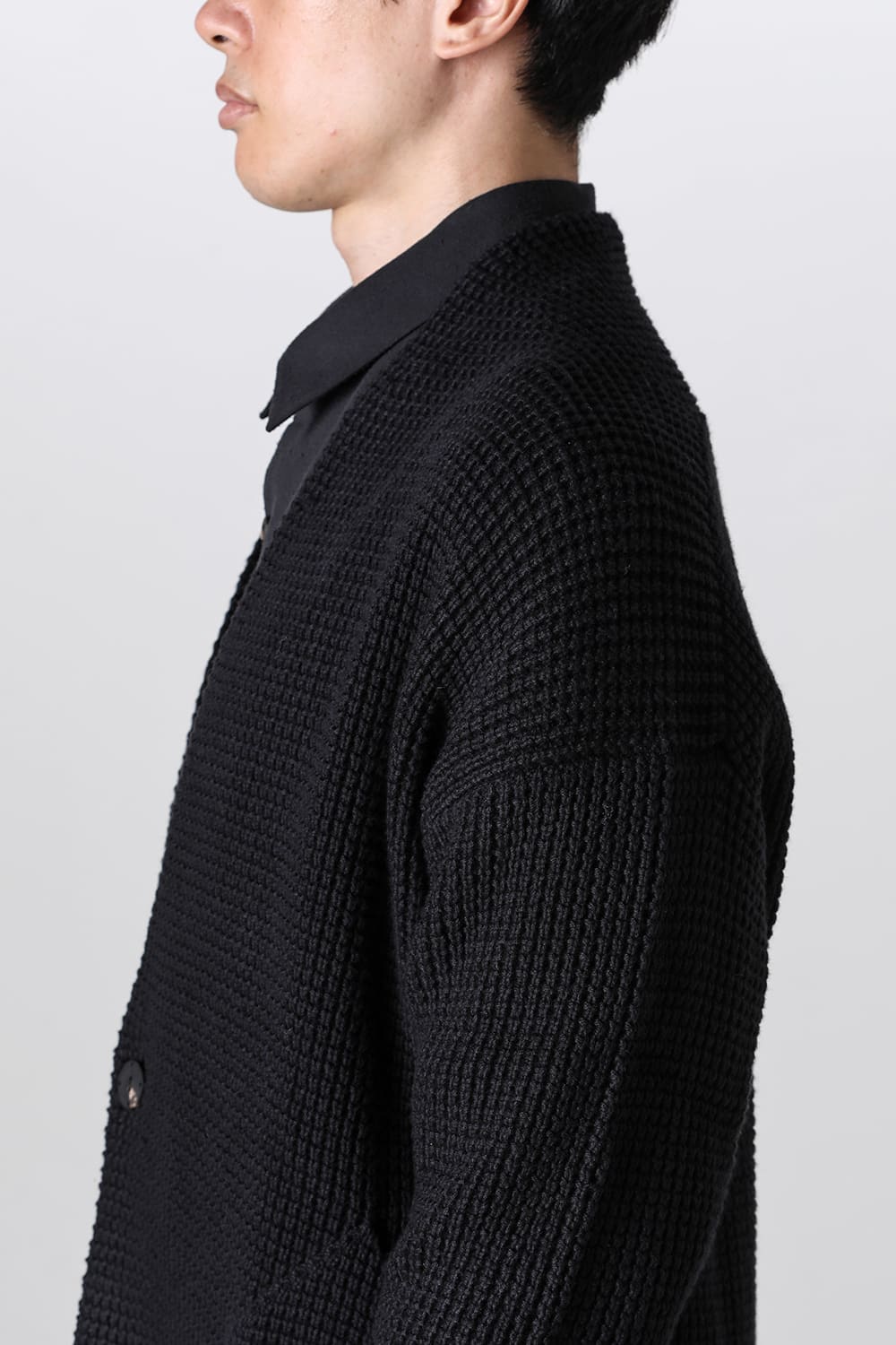 Knit cardigan cotton / cashmere Black