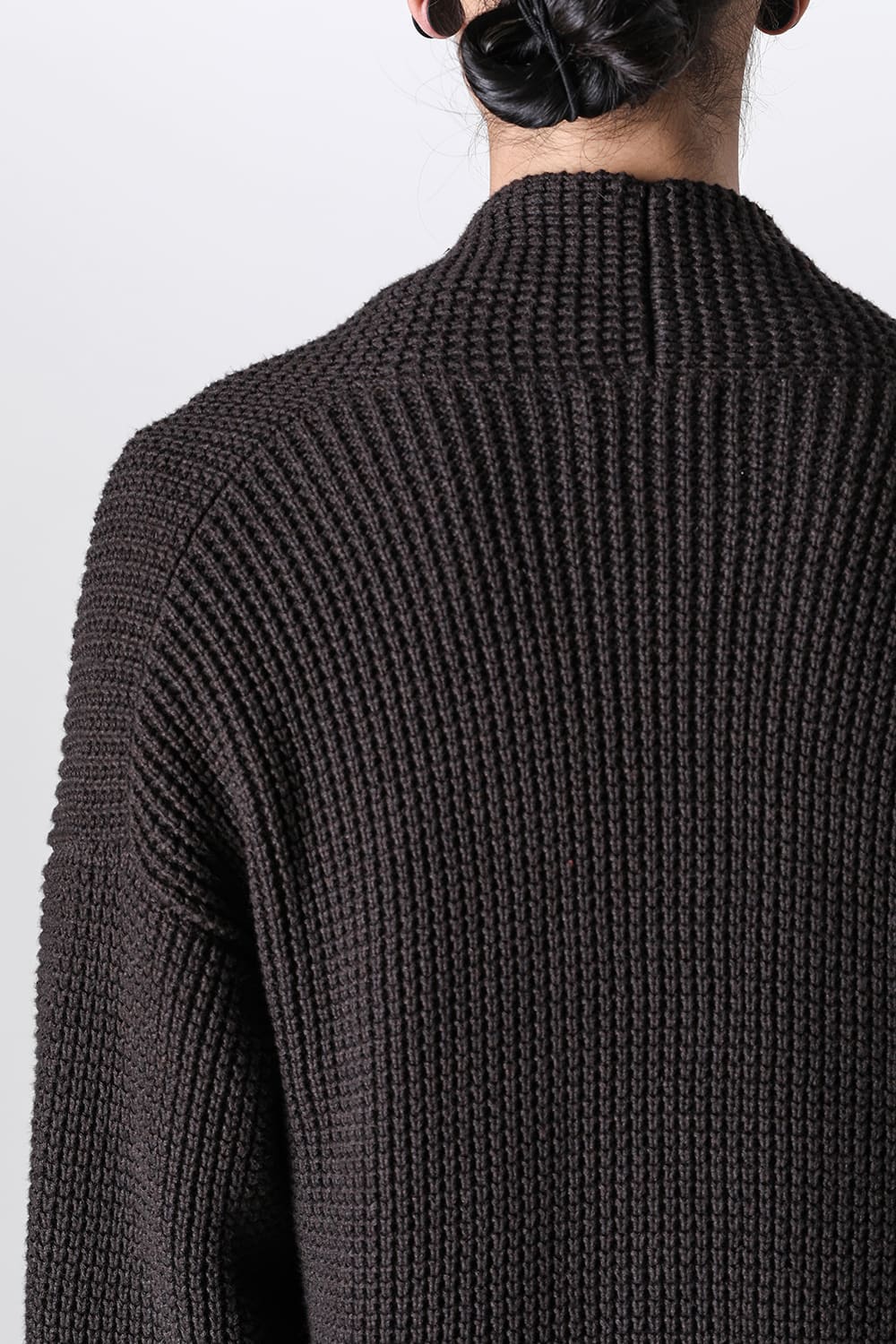 Knit cardigan cotton / cashmere Chocolate