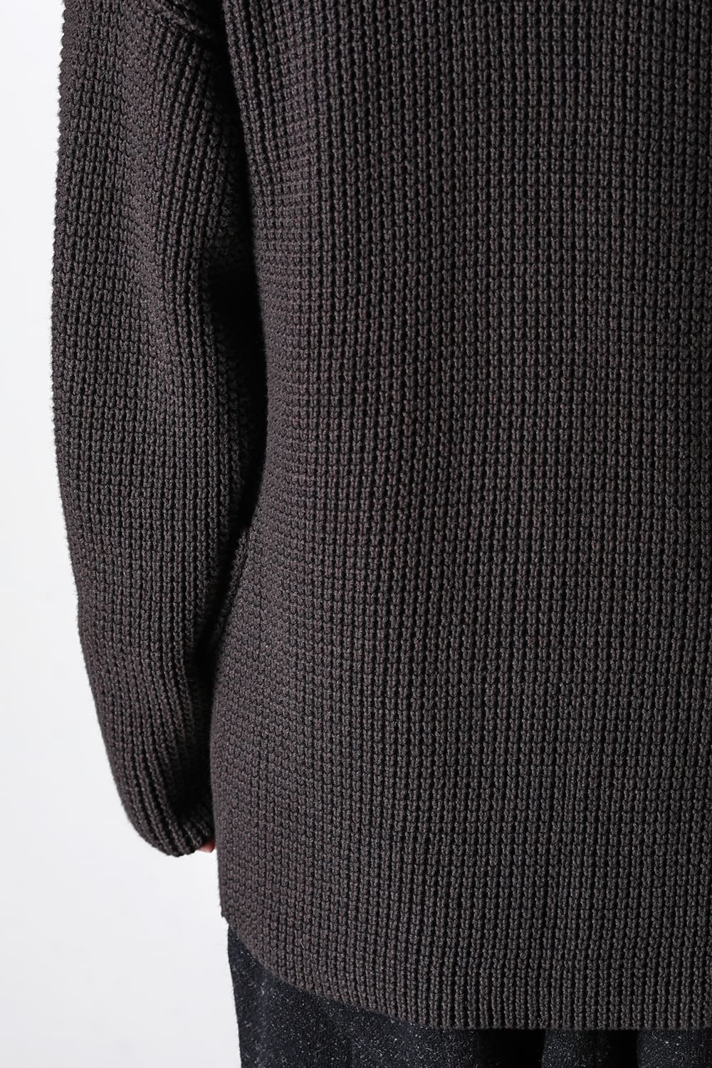 Knit cardigan cotton / cashmere Chocolate