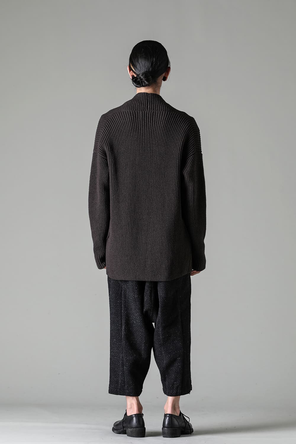 Knit cardigan cotton / cashmere Chocolate