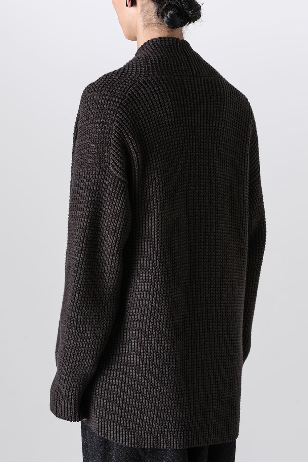 Knit cardigan cotton / cashmere Chocolate