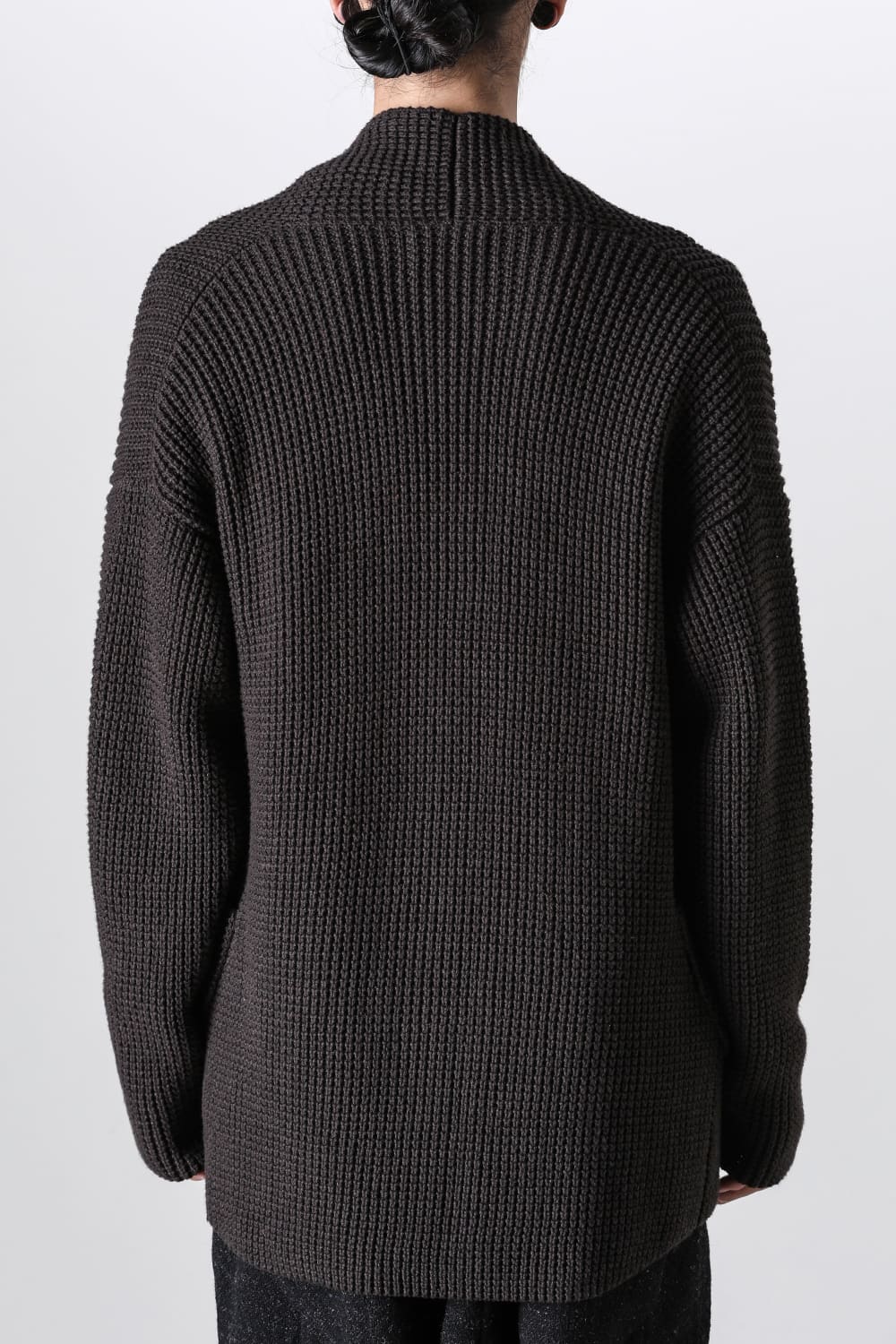 Knit cardigan cotton / cashmere Chocolate