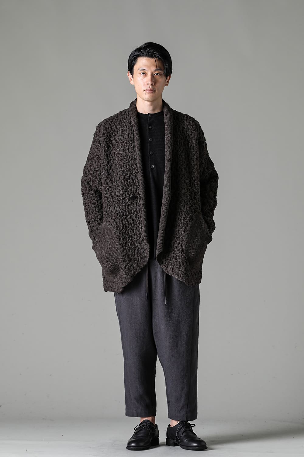 Hand made knit wool Chocolate