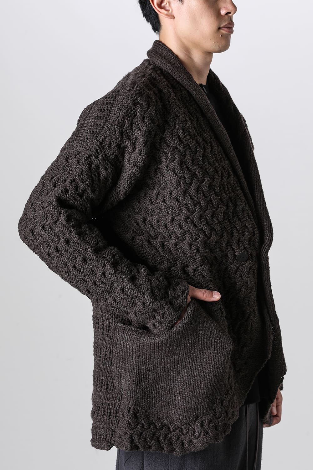 Hand made knit wool Chocolate