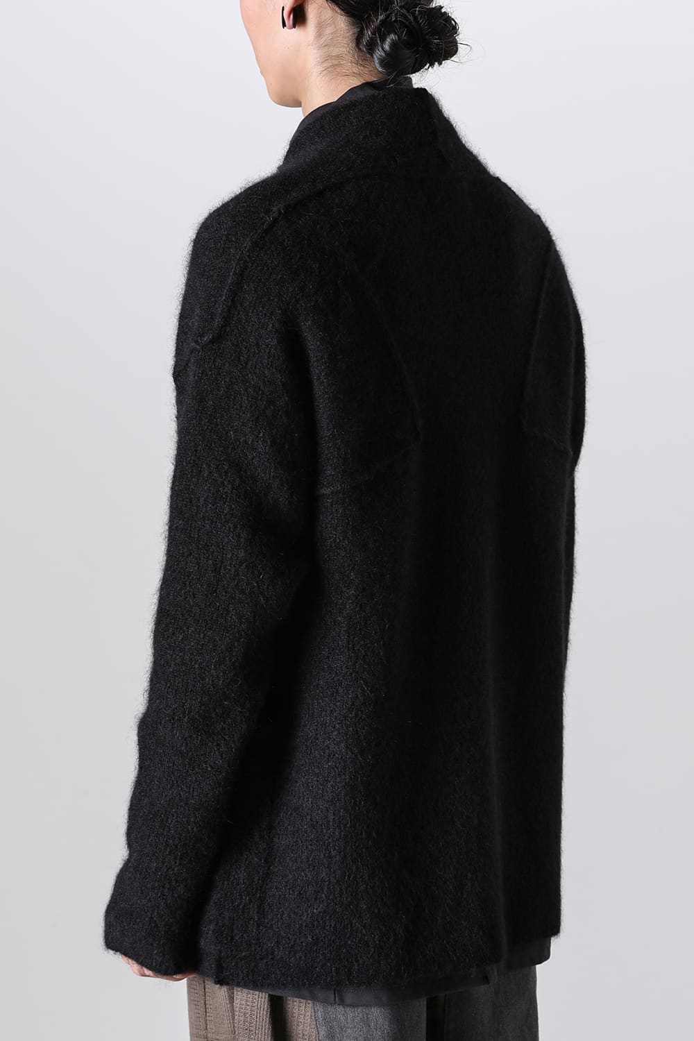 Cardigan knit Mohair