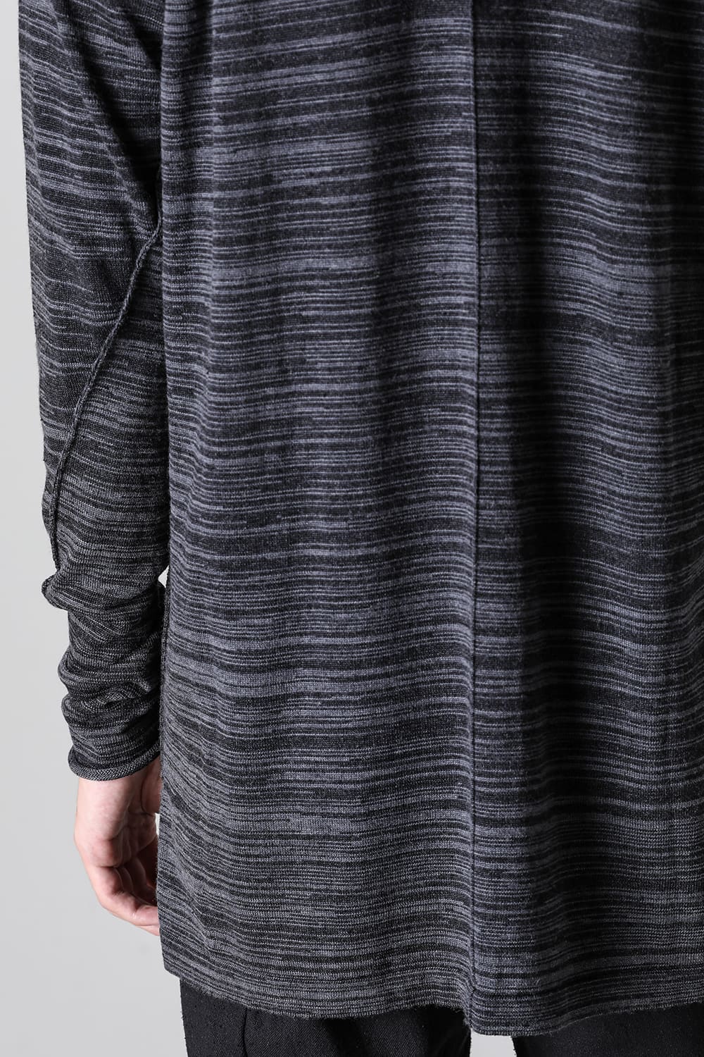Knit long sleeve linen / wool Merange Gray