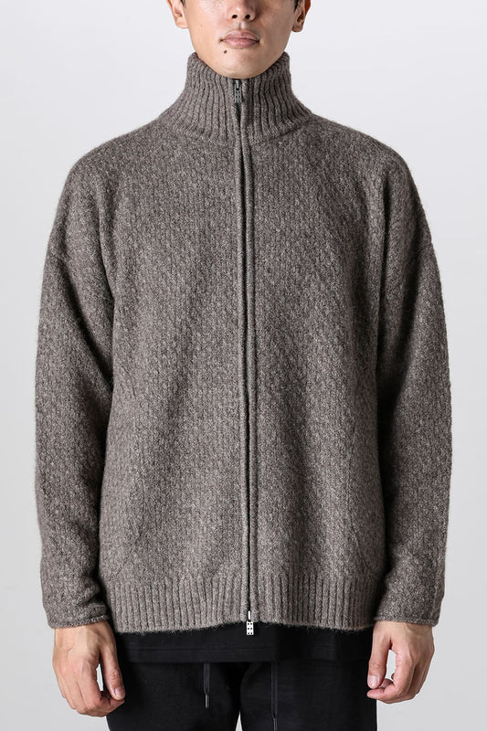 Knit jacket yak wool