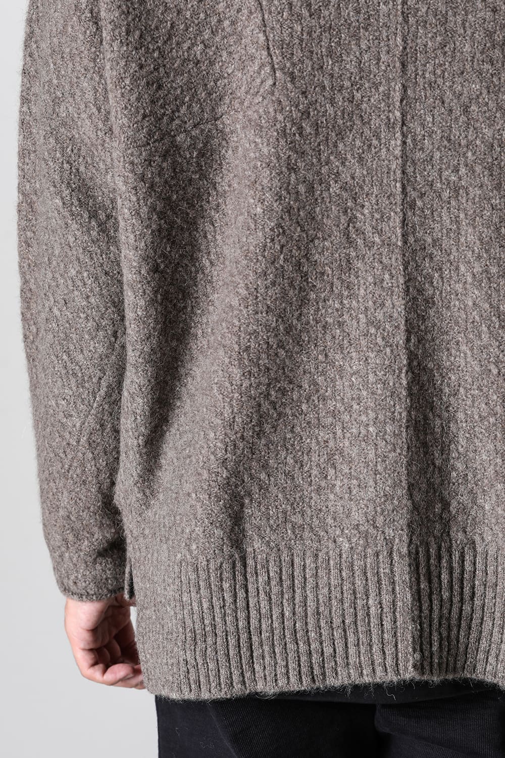 Knit jacket yak wool