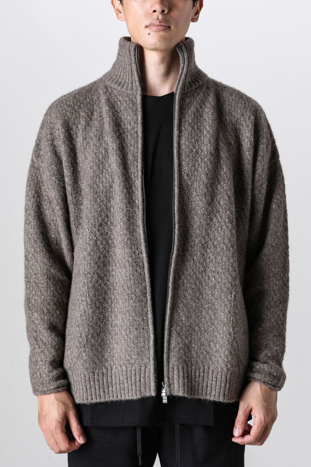 Knit jacket yak wool
