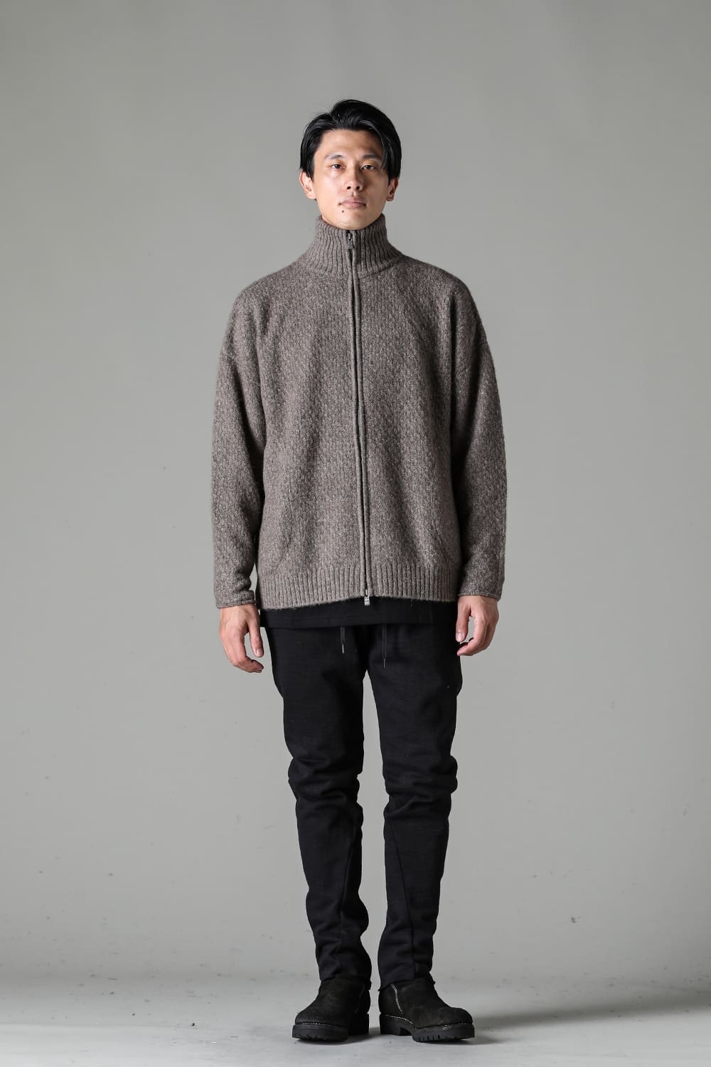 Knit jacket yak wool