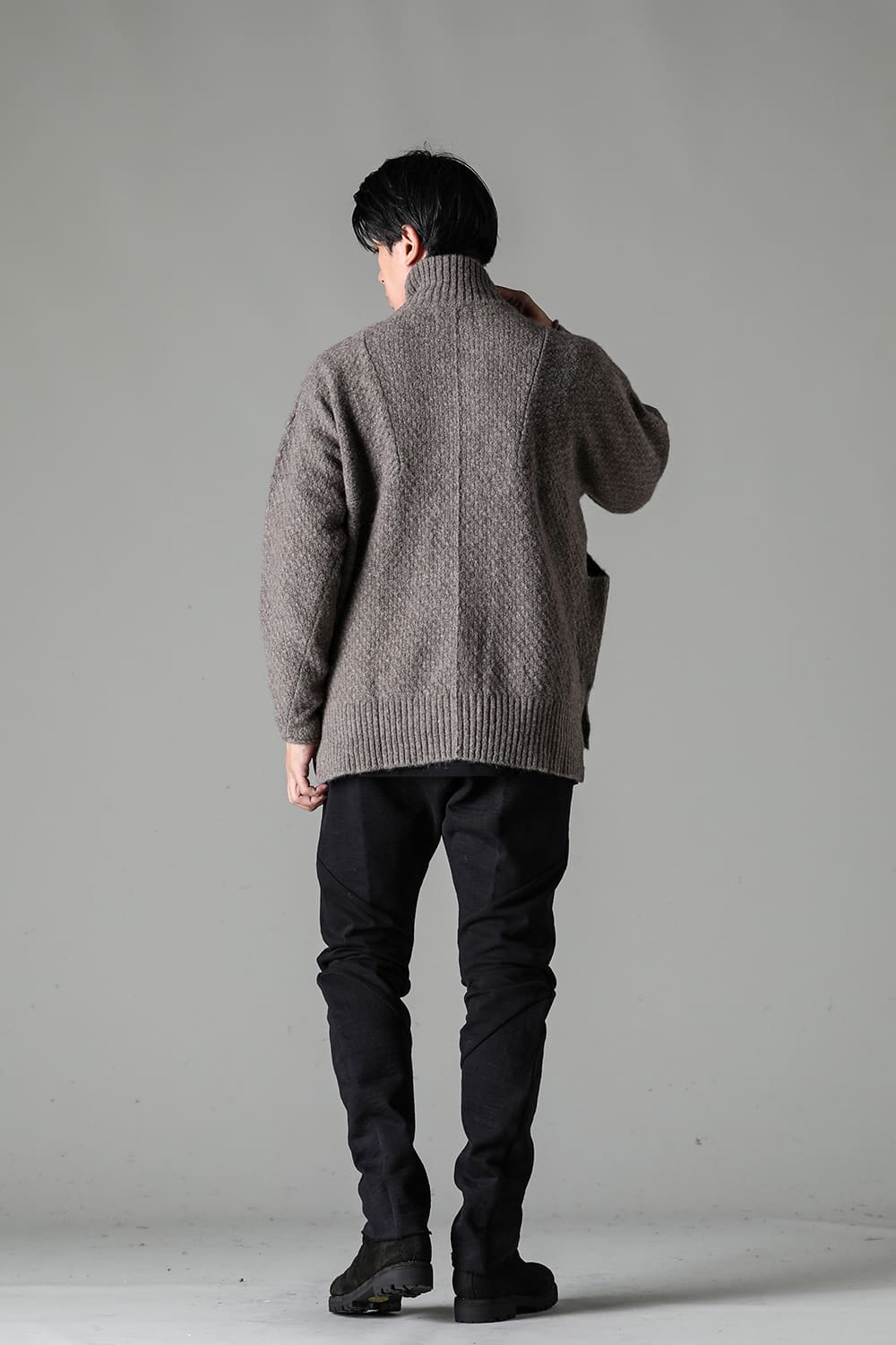 Knit jacket yak wool