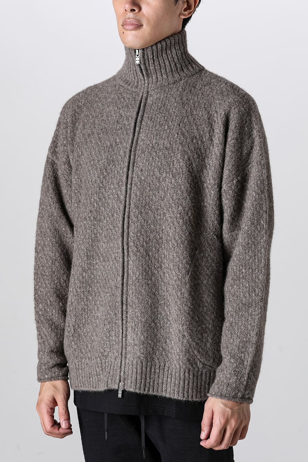 Knit jacket yak wool