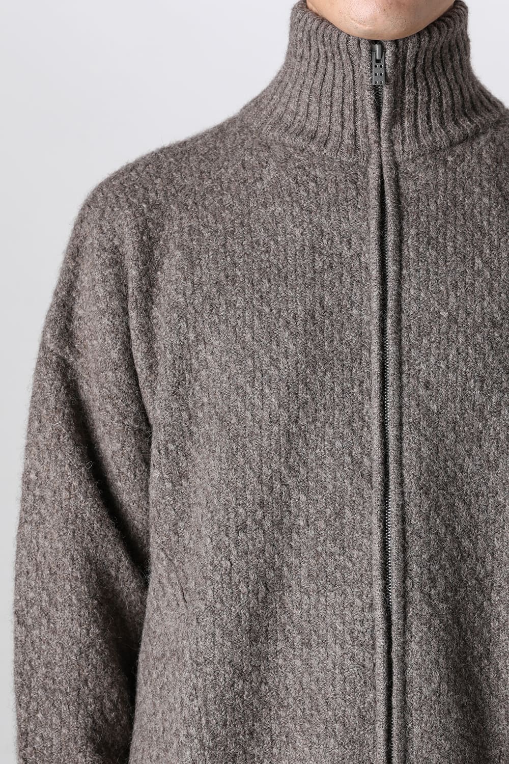 Knit jacket yak wool