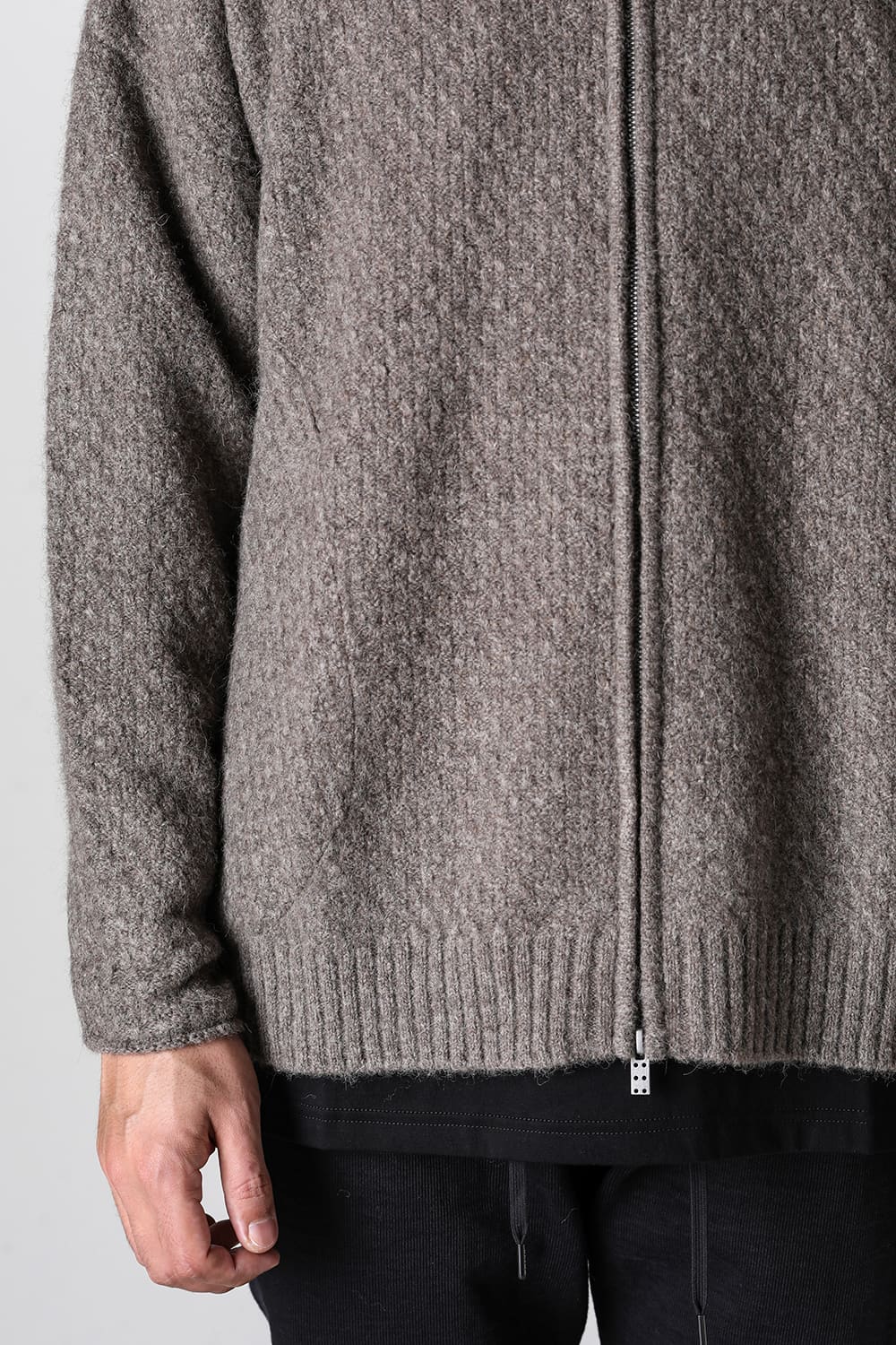 Knit jacket yak wool