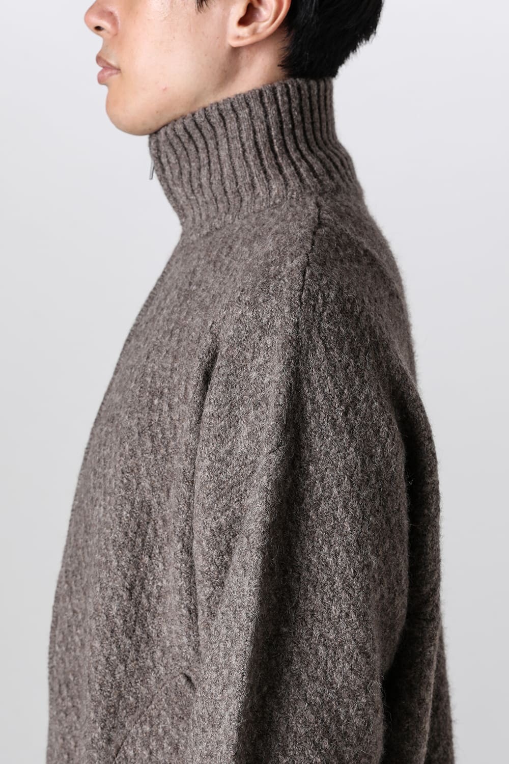 Knit jacket yak wool