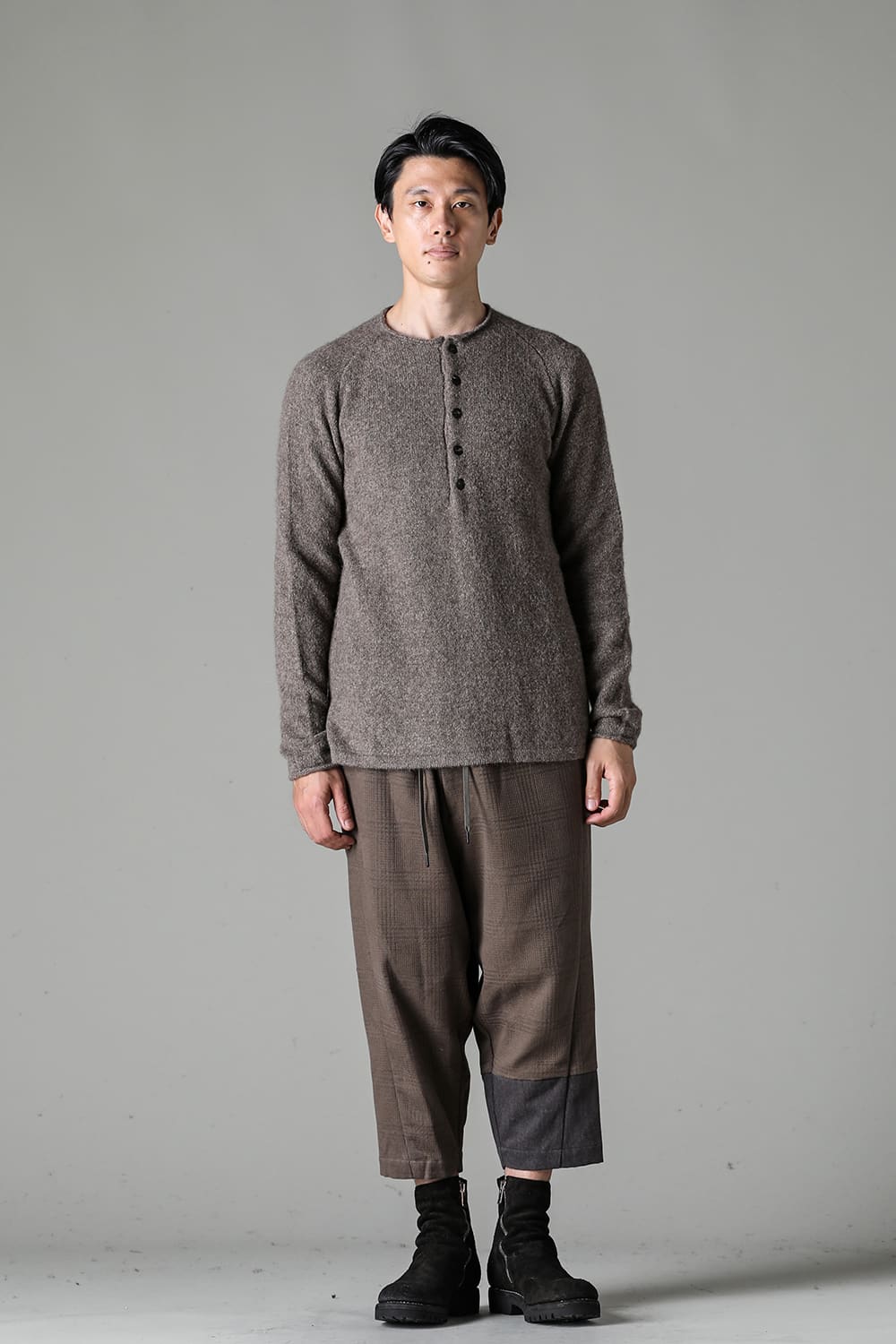 Knit long sleeve yak wool