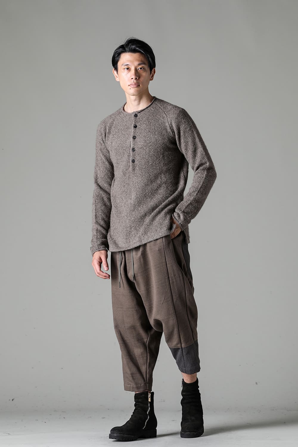 Knit long sleeve yak wool