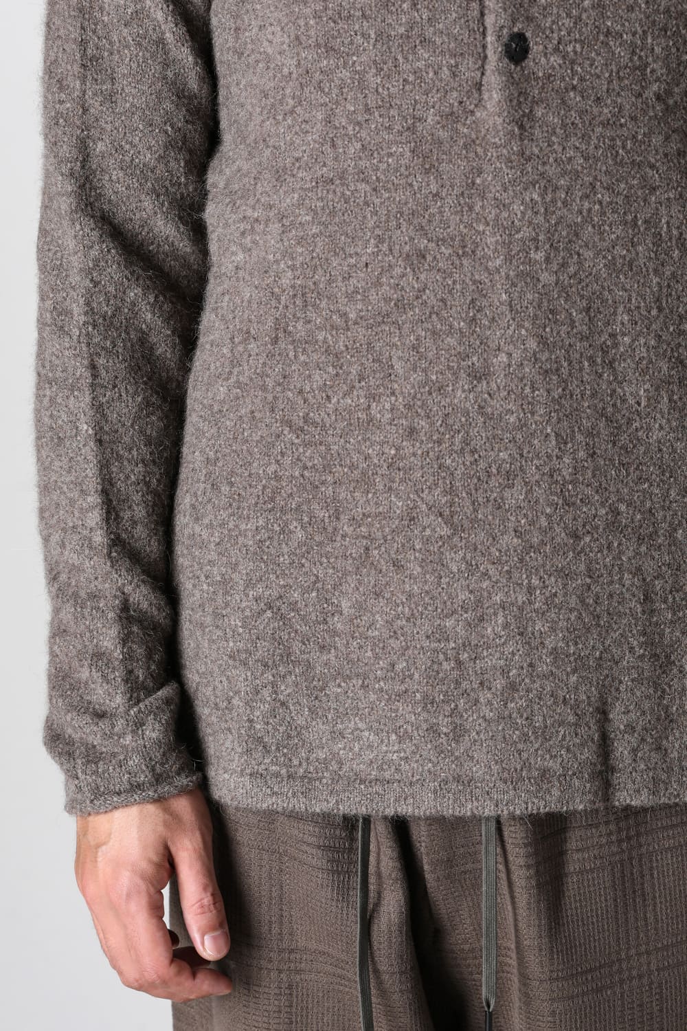 Knit long sleeve yak wool