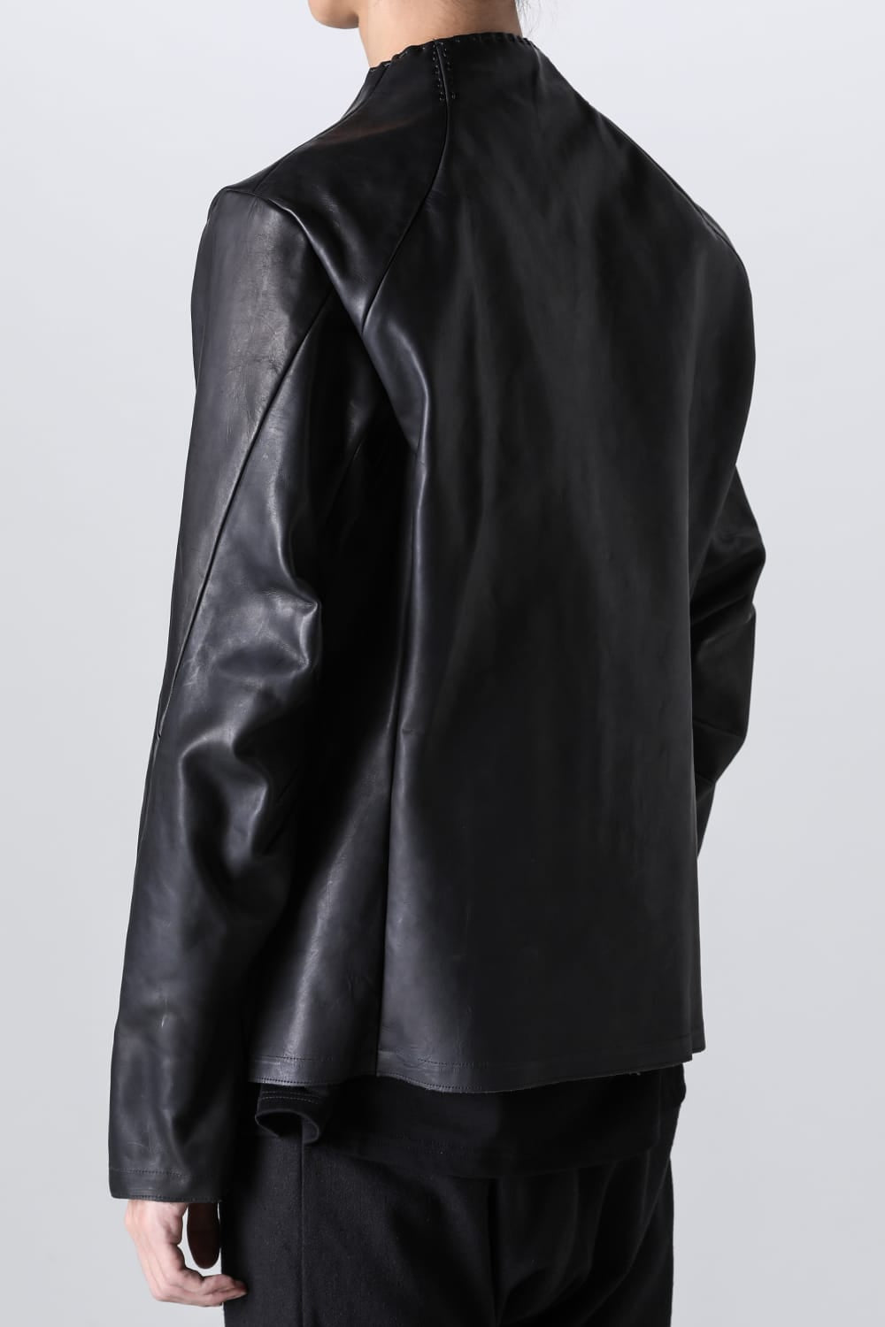 Leather  jacket  calf / silk   bonded