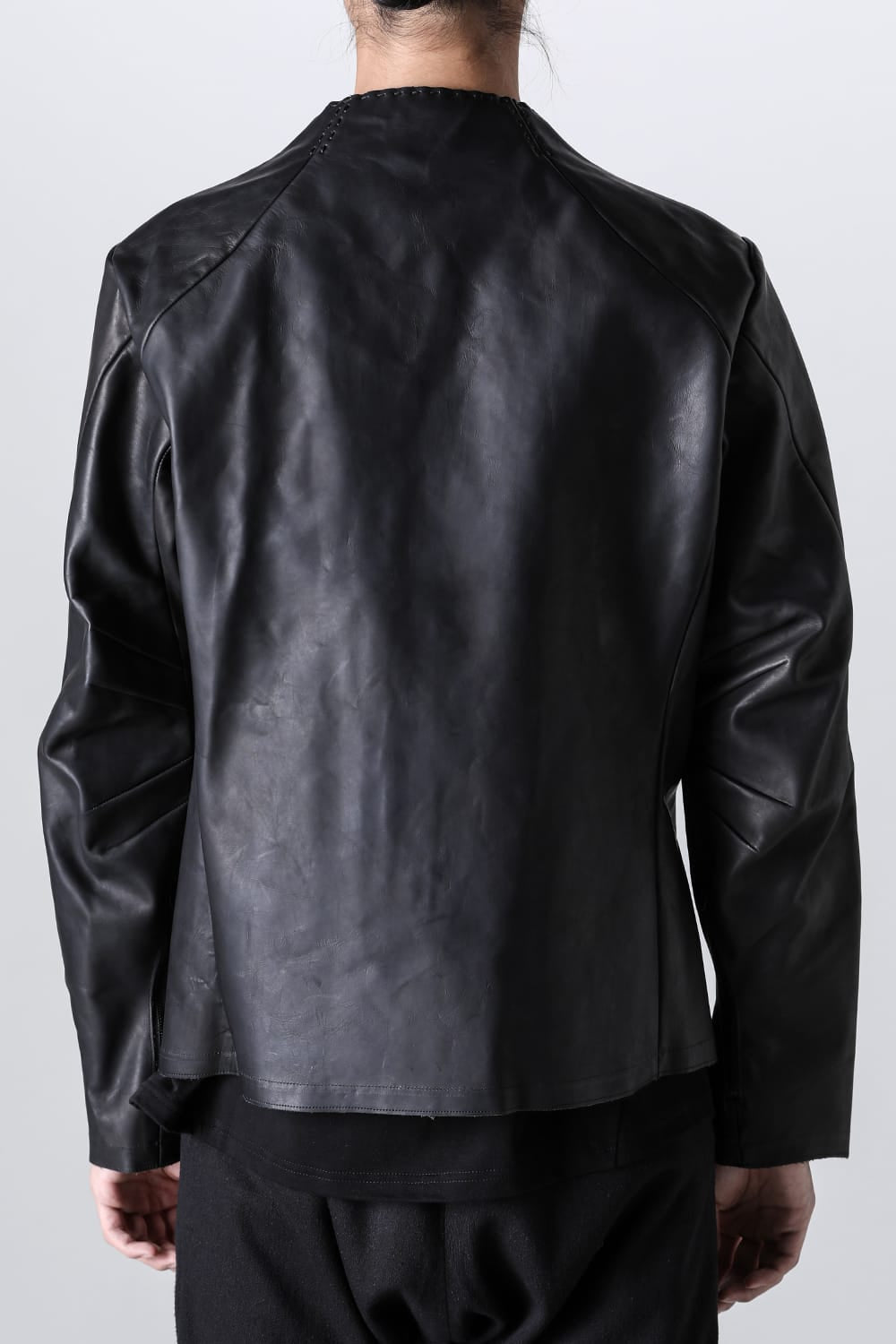 Leather  jacket  calf / silk   bonded