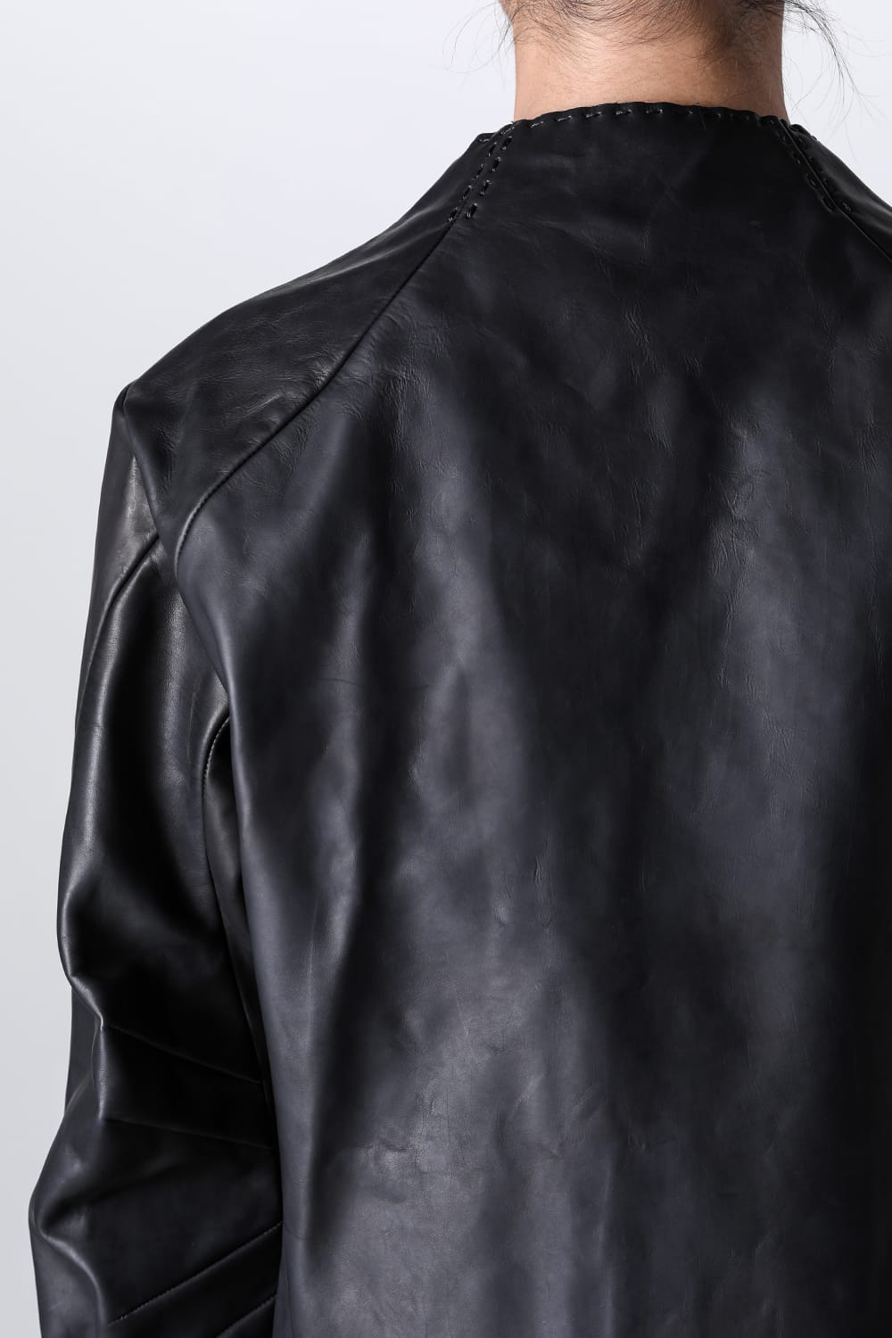 Leather  jacket  calf / silk   bonded