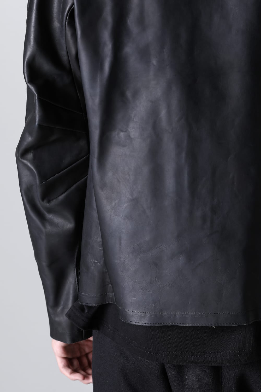 Leather  jacket  calf / silk   bonded