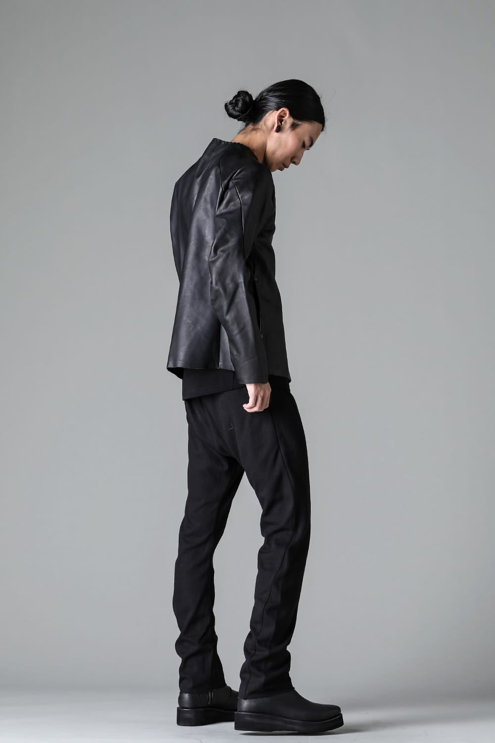 Leather  jacket  calf / silk   bonded