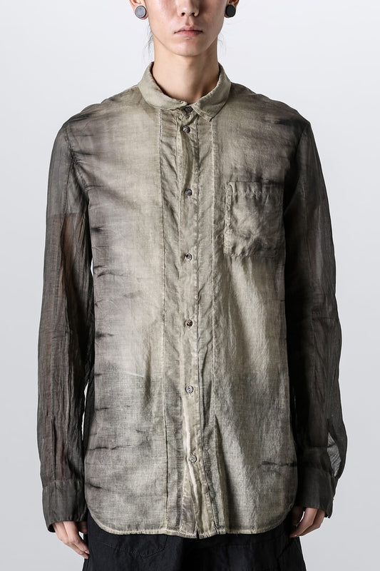 HOLLOW COLLAR SHIRT BLACK