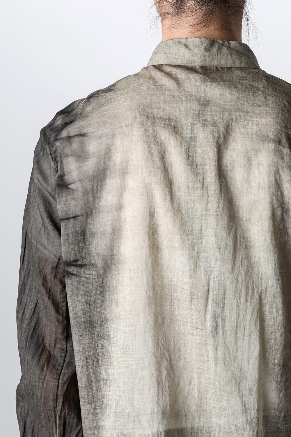 HOLLOW COLLAR SHIRT BLACK