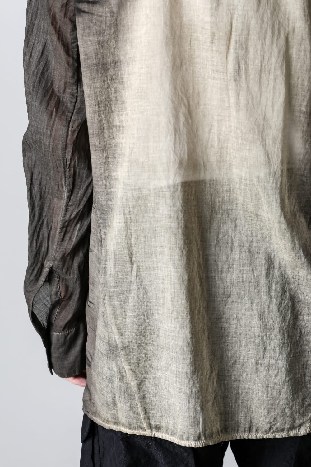 HOLLOW COLLAR SHIRT BLACK