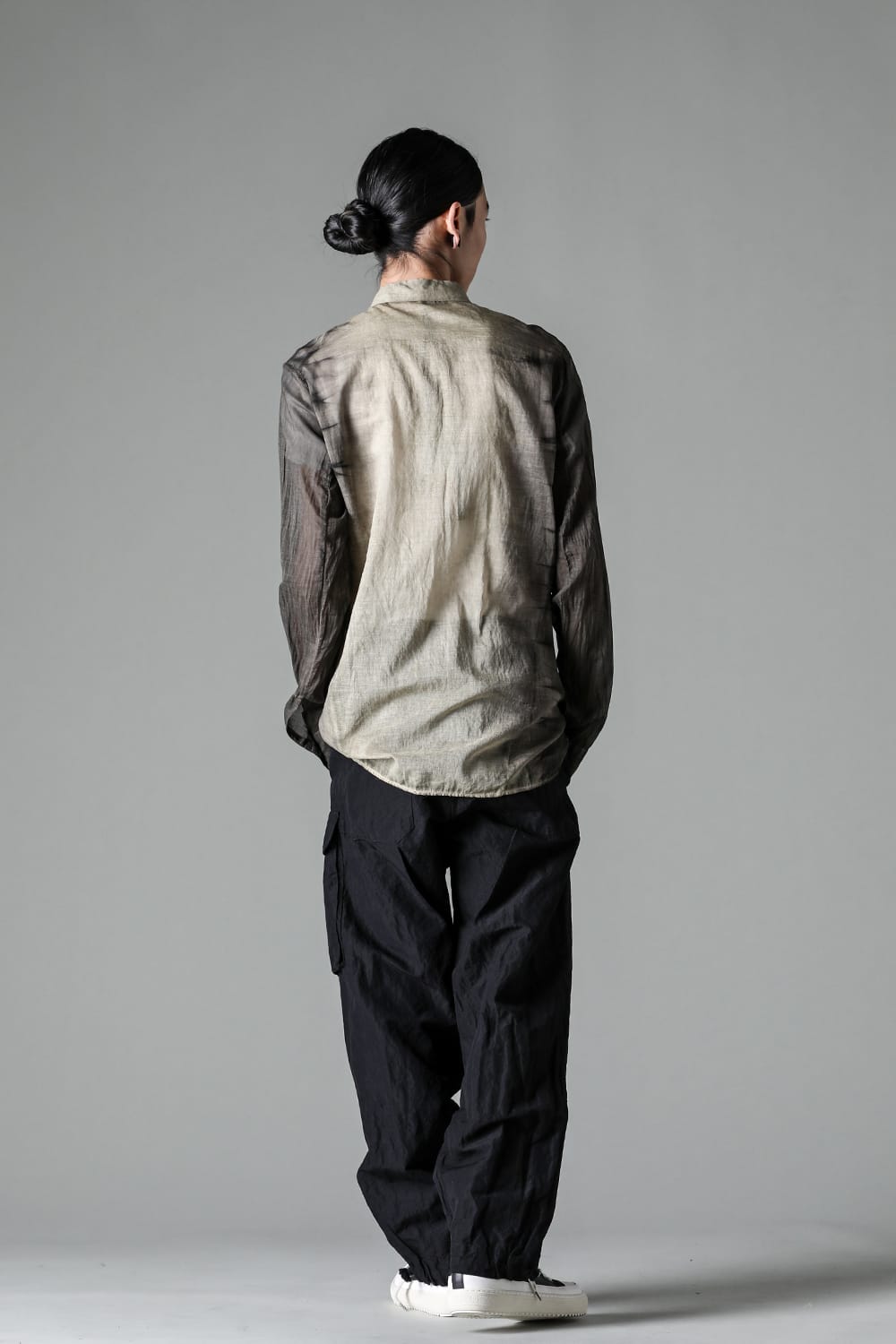 HOLLOW COLLAR SHIRT BLACK