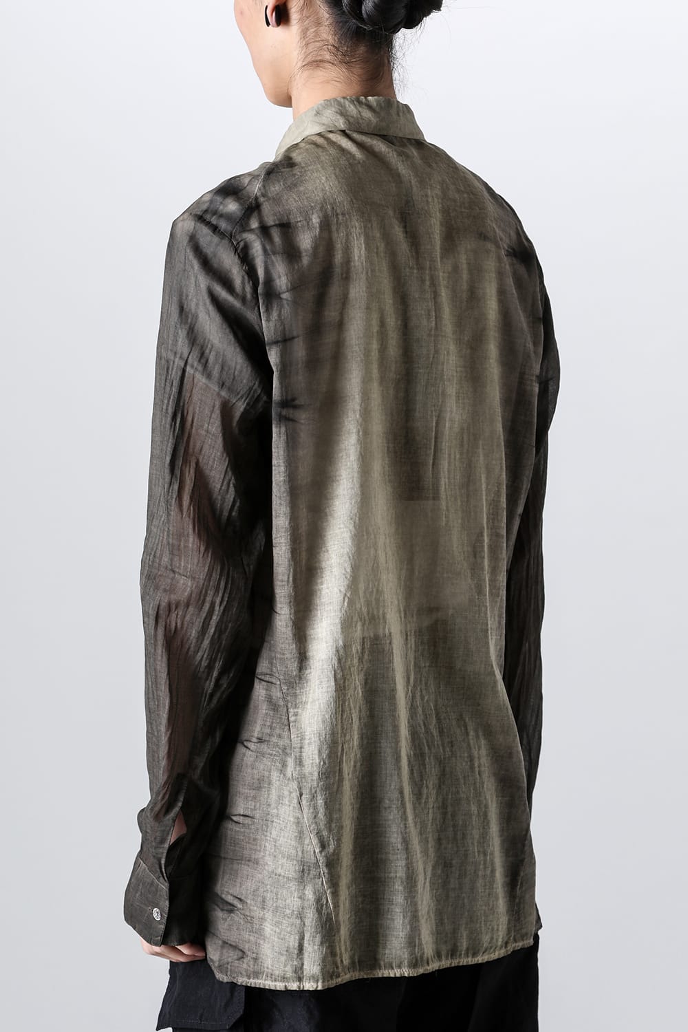 HOLLOW COLLAR SHIRT BLACK