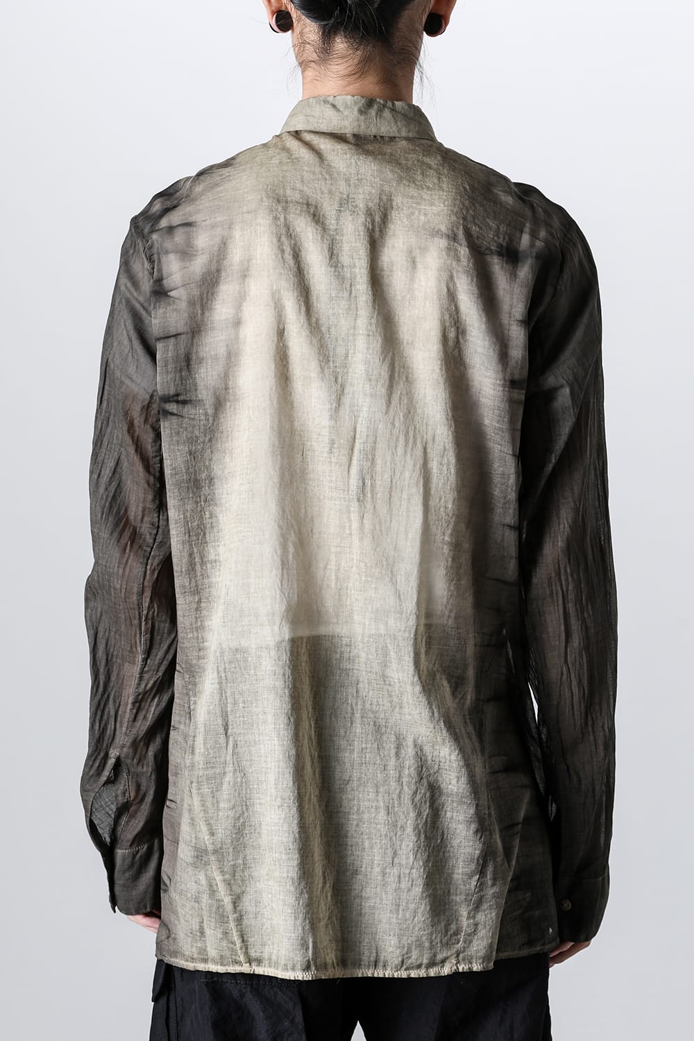 HOLLOW COLLAR SHIRT BLACK