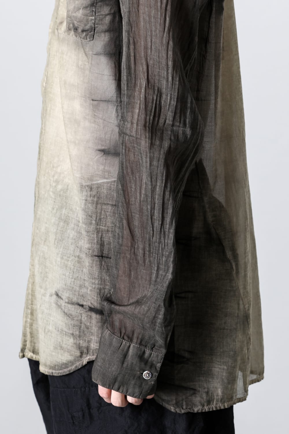 HOLLOW COLLAR SHIRT BLACK