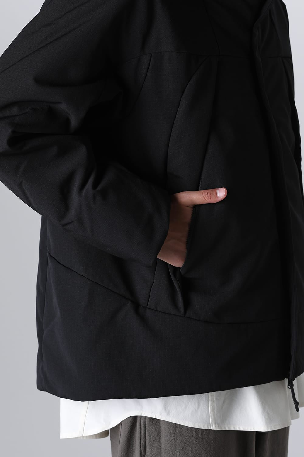 Heating Hooded Blouson Black