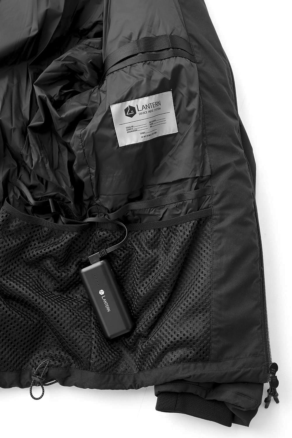 Heating Hooded Blouson Black