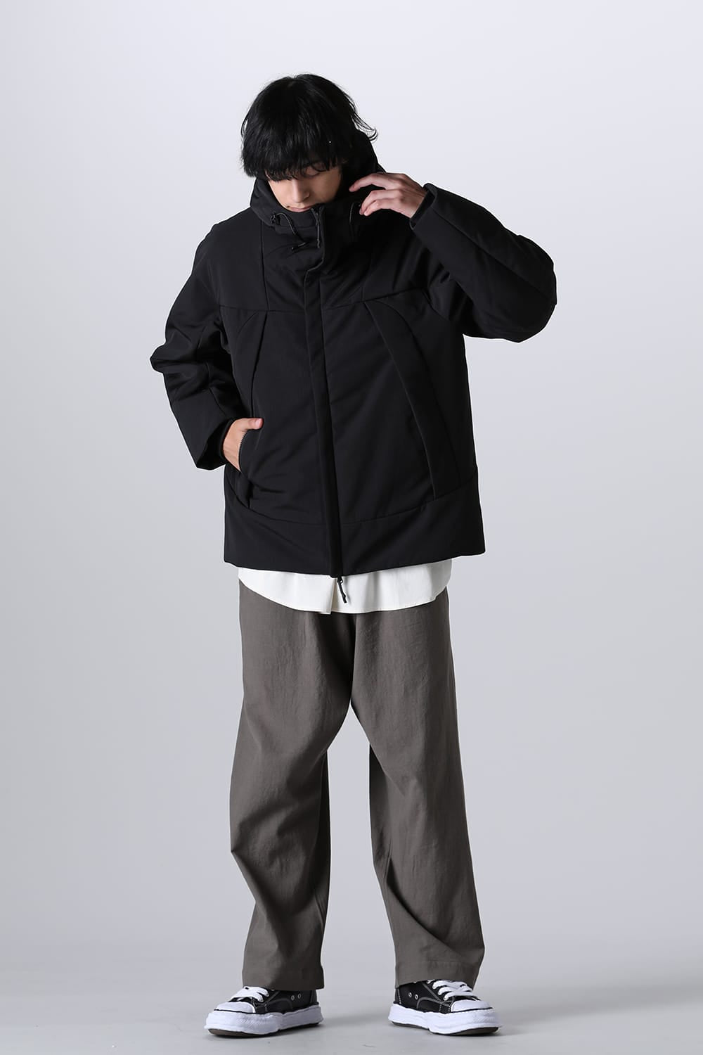 Heating Hooded Blouson Black