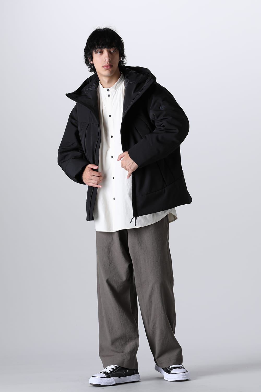 Heating Hooded Blouson Black