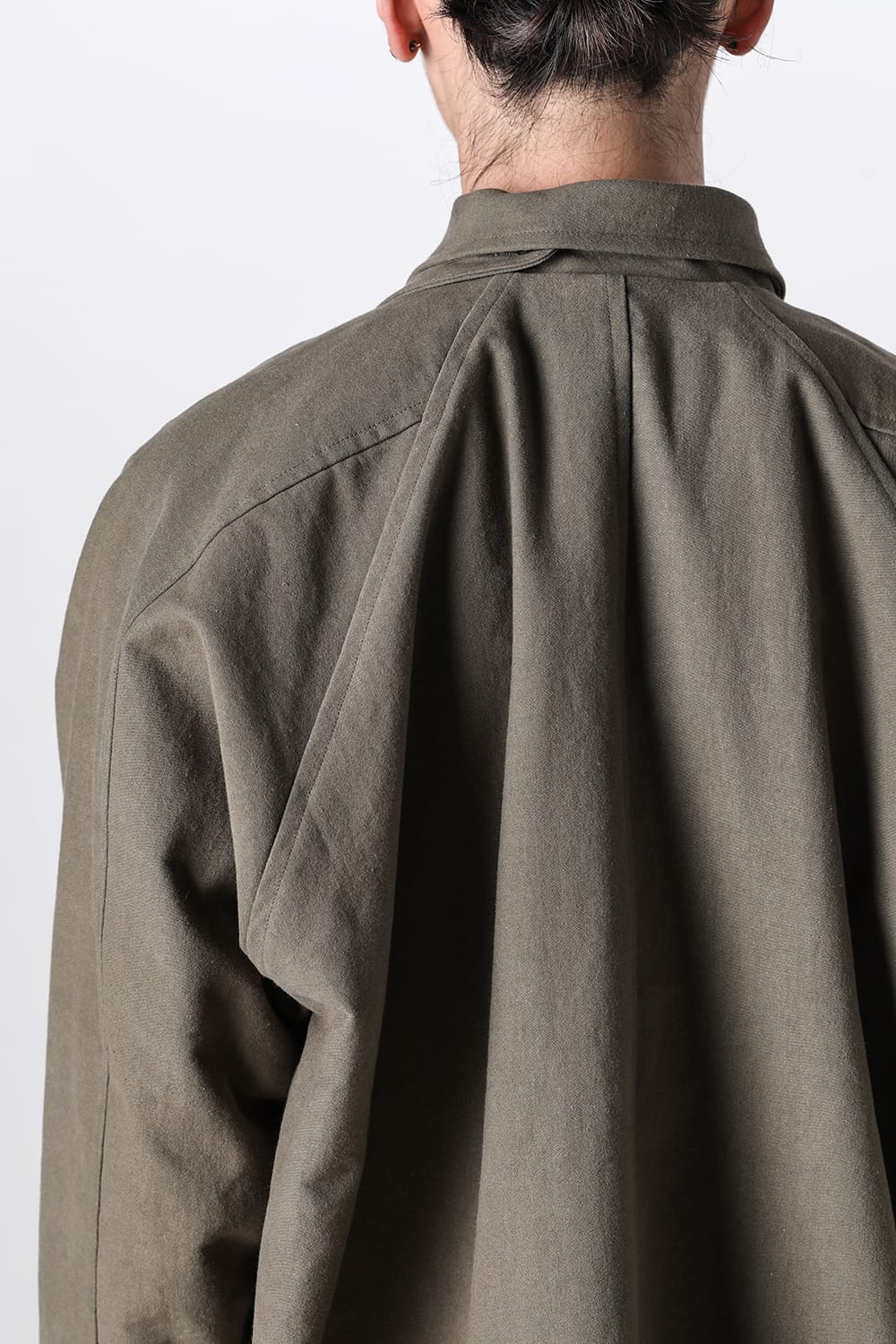 SHORT MAC COAT Cotton Moleskin Khaki