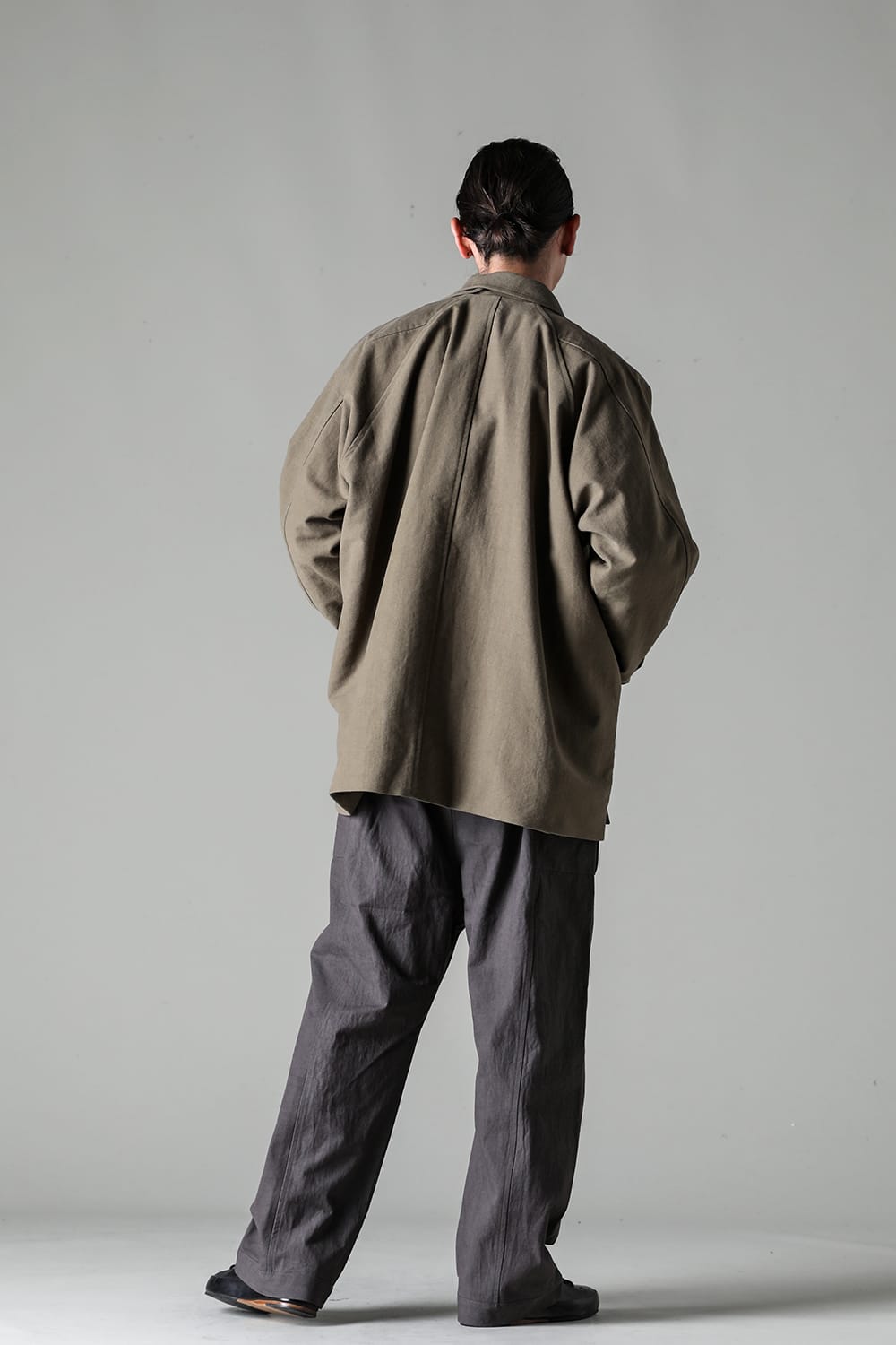 SHORT MAC COAT Cotton Moleskin Khaki