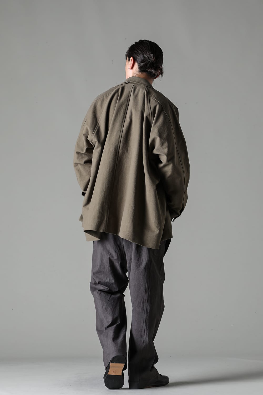 SHORT MAC COAT Cotton Moleskin Khaki