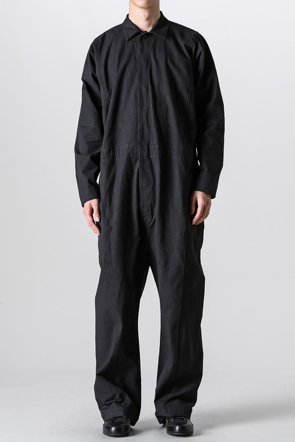JUMPSUIT Dense Dobby Cloth Black