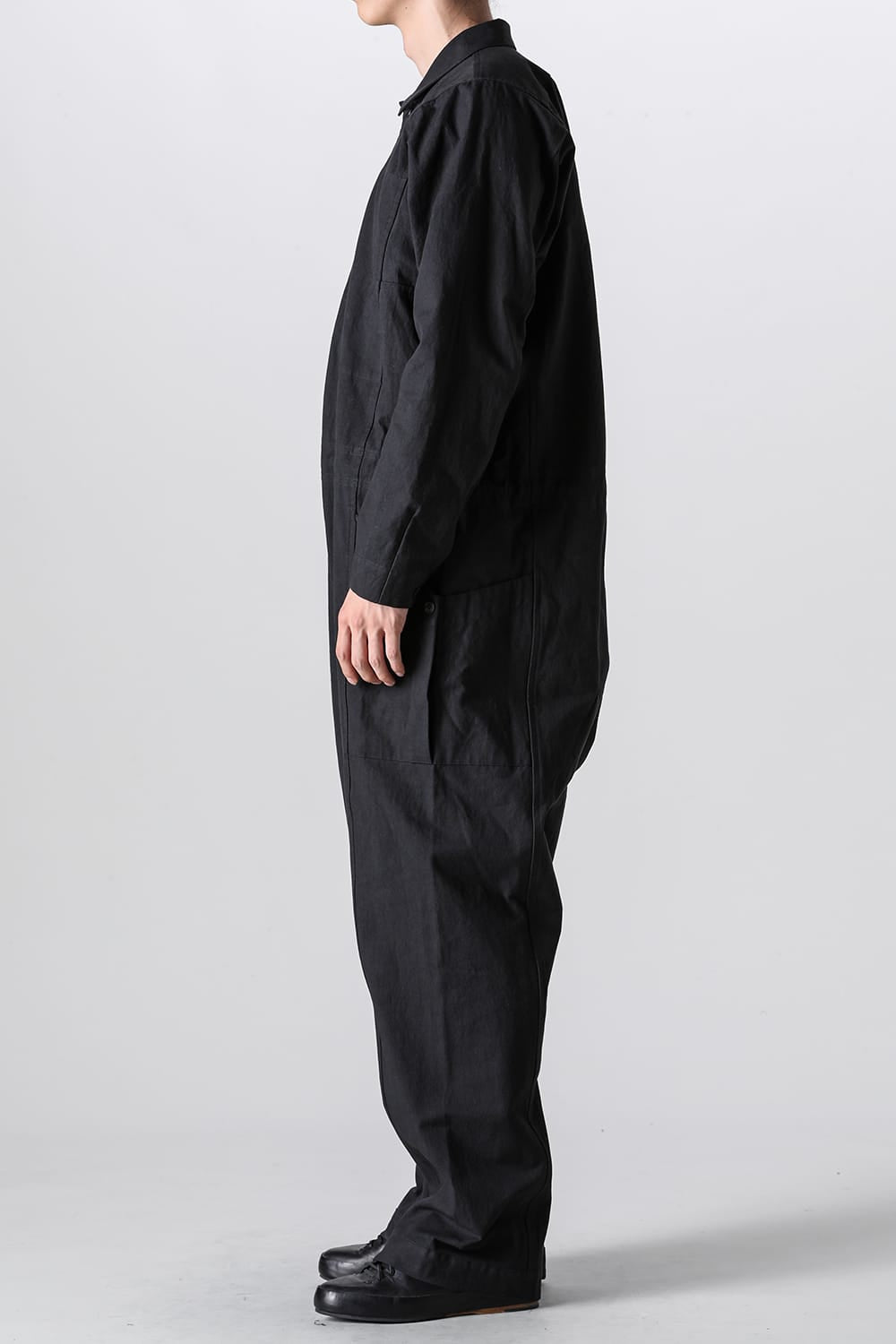 JUMPSUIT Dense Dobby Cloth Black