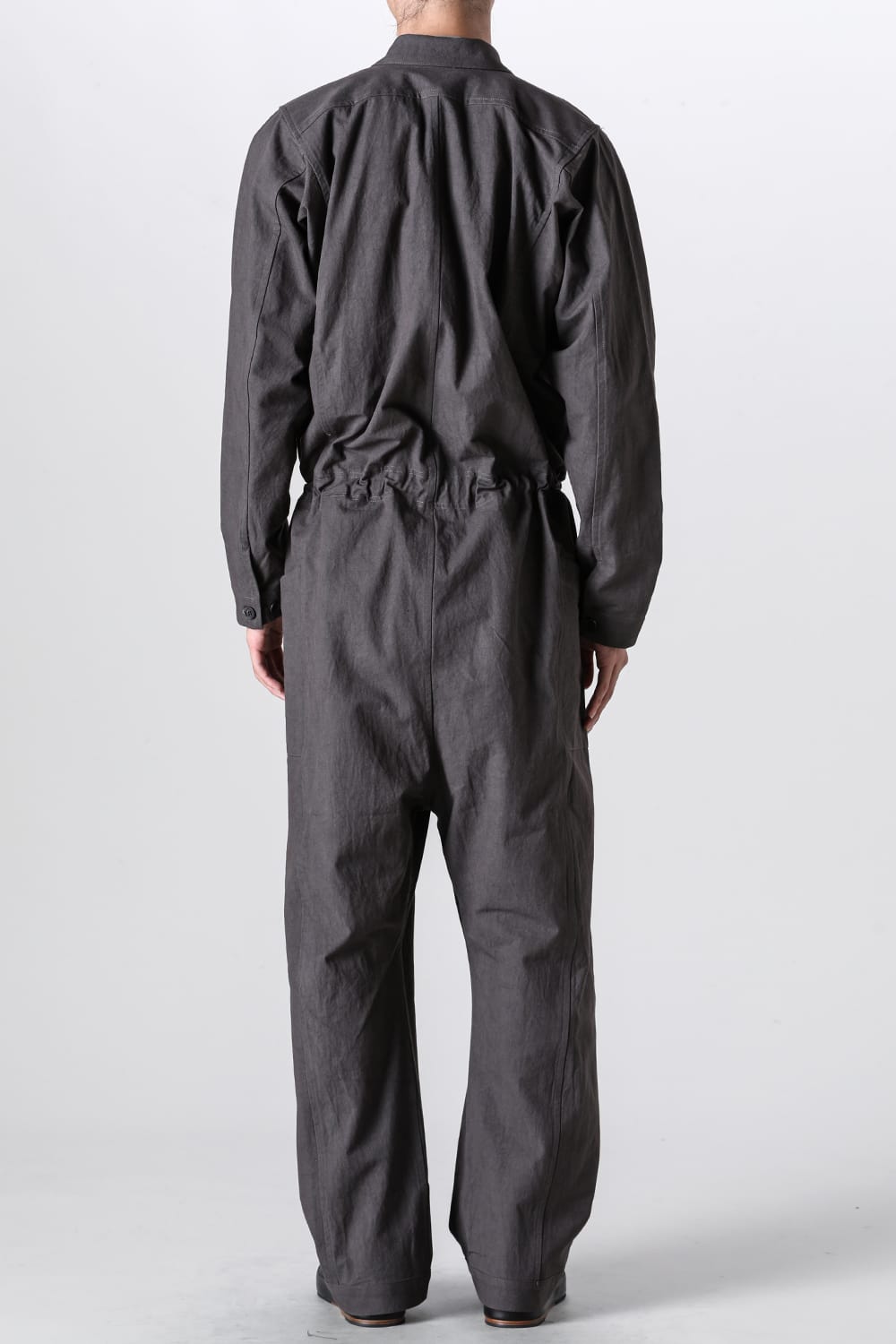 JUMPSUIT Dense Dobby Cloth Eggplant Grey