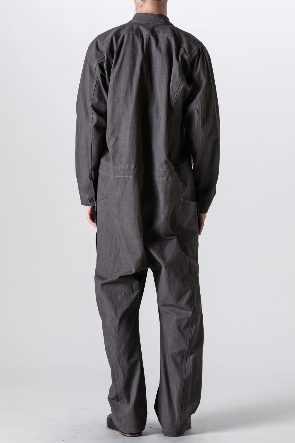 JUMPSUIT Dense Dobby Cloth Eggplant Grey