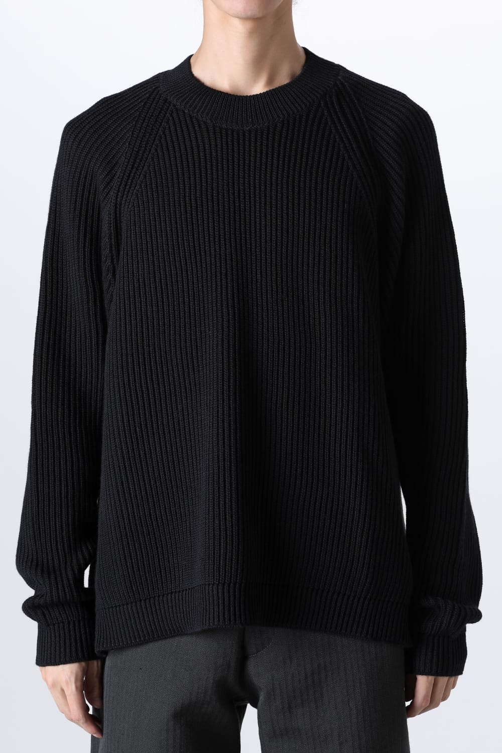 KNITTED CREWNECK Black