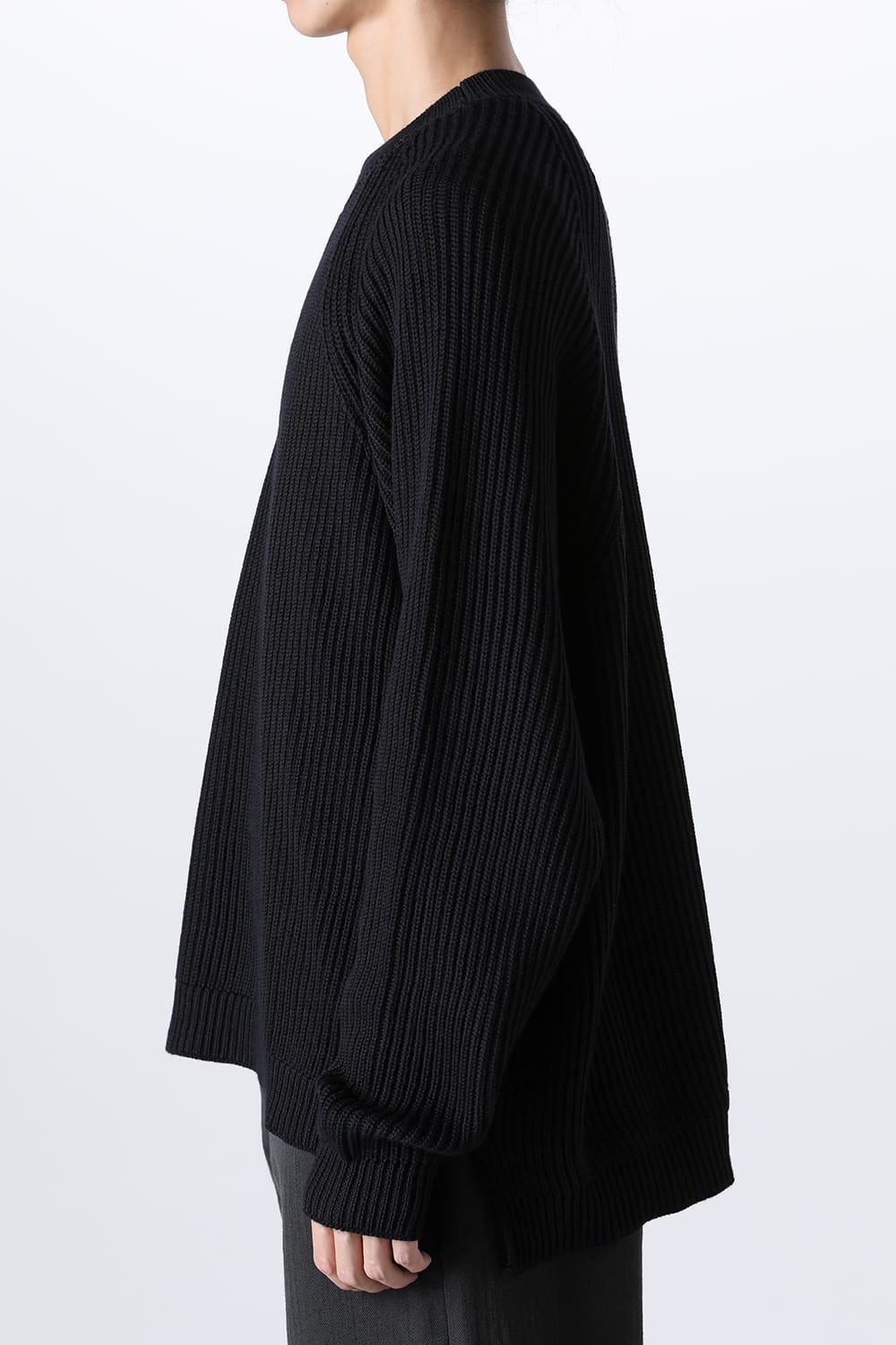 KNITTED CREWNECK Black