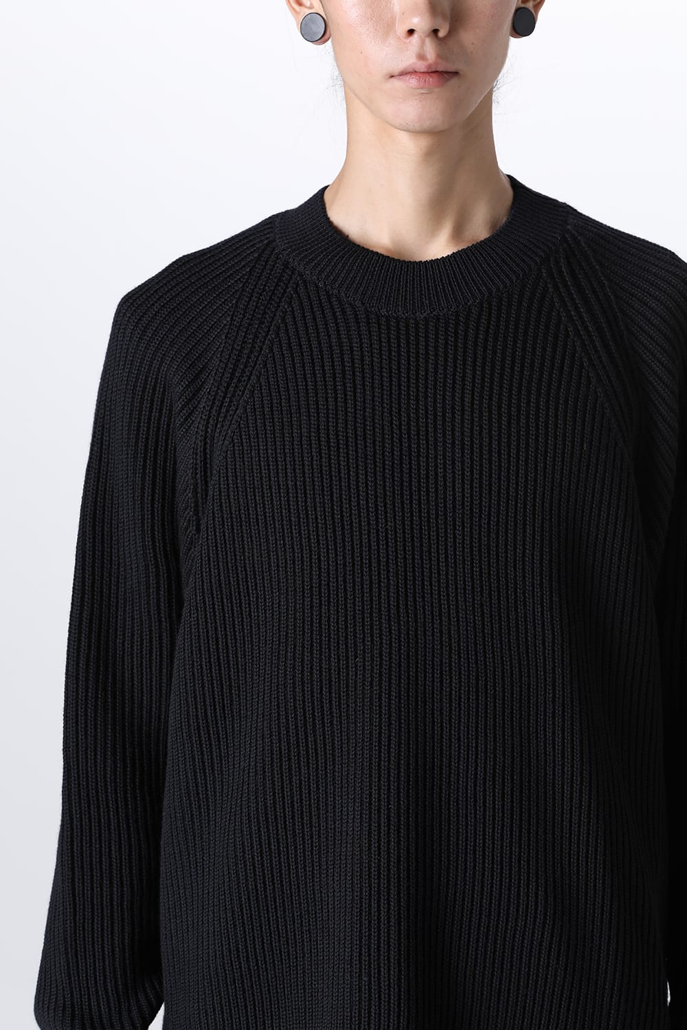 KNITTED CREWNECK Black